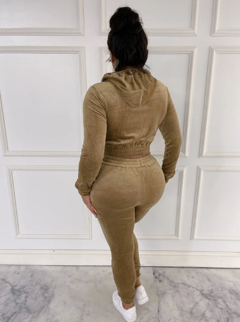 VELVET JOGGER SET