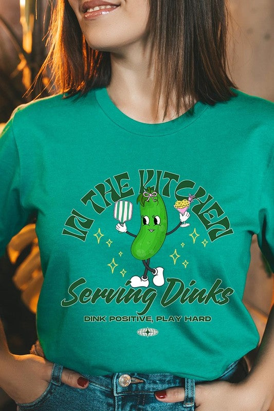 In the Kitchen Serving Dinks Pickleball Graphic T