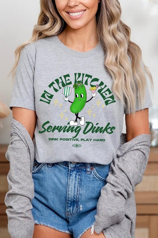 In the Kitchen Serving Dinks Pickleball Graphic T