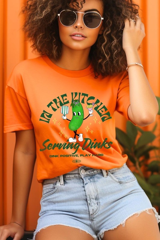 In the Kitchen Serving Dinks Pickleball Graphic T