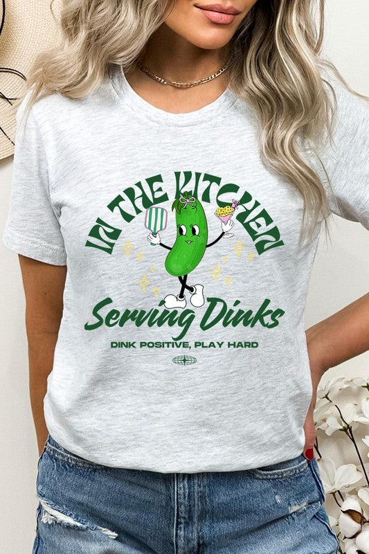 In the Kitchen Serving Dinks Pickleball Graphic T